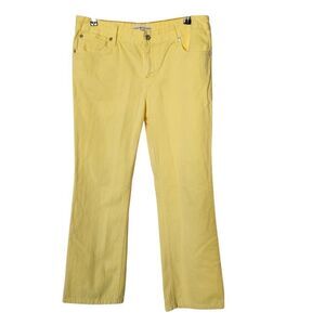 Tommy Hilfiger Womens Hipster Boot Yellow Jeans Embroidered Pocket